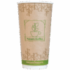 SecondNature™ 20oz custom home compostable kraft double wall hot cups