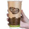 SecondNature™ 20oz custom home compostable kraft double wall hot cups