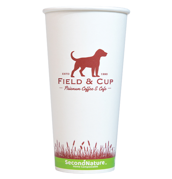P-CHC20-PI-1 SecondNature™ 20oz custom home compostable hot cups