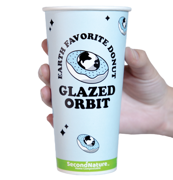 P-CHC20-PI-3 SecondNature™ 20oz custom home compostable hot cups