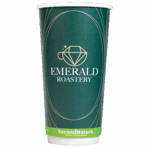SecondNature™ 20oz custom home compostable double wall hot cups