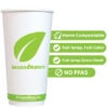 P-CWIC20-PI-4 SecondNature™ 20oz custom home compostable double wall hot cups