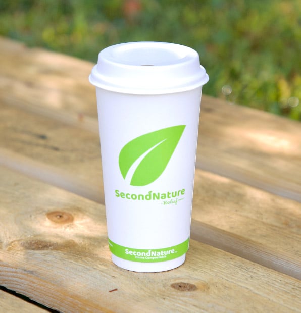 P-CWIC20-PI-5 SecondNature™ 20oz custom home compostable double wall