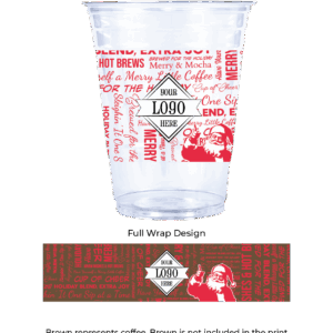 Holiday 16 oz Plastic Cups