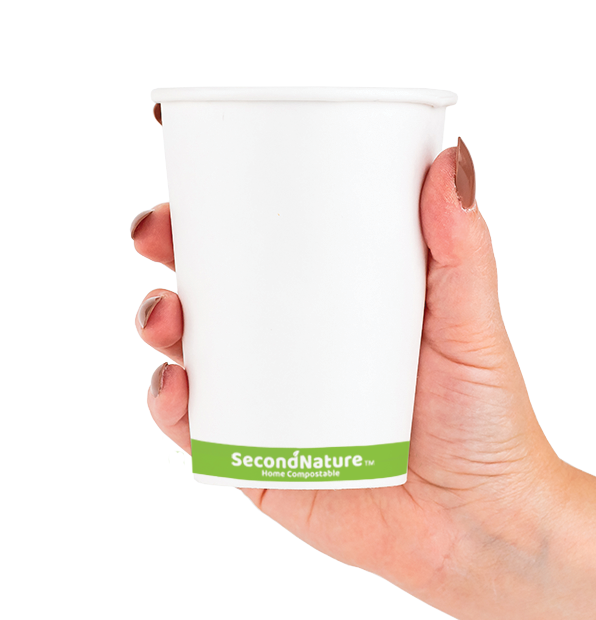 SecondNature™ 12oz compostable hot cup