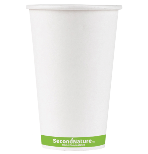 SecondNature™ 16oz compostable hot cup