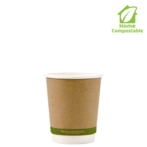 SecondNatureâ„¢ 8oz Compostable Kraft Double Wall Hot Cups