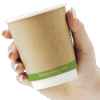 ckic08-pi-2 SecondNature™ 8oz home compostable kraft double wall hot cups