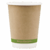 ckic12-pi-1 SecondNature™ 12oz home compostable kraft double wall hot cups