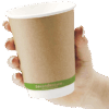 ckic12-pi-2 SecondNature™ 12oz home compostable kraft double wall hot cups