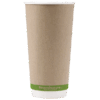 ckic20-pi-1 SecondNature™ 20oz home compostable kraft double wall hot cups