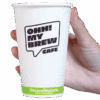 SecondNature™ 16oz custom home compostable hot cups