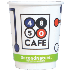 SecondNature™ 8oz custom home compostable double wall hot cups