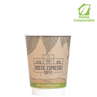 CKIC12-DC-1 Custom Insulated White Hot Cups 12oz