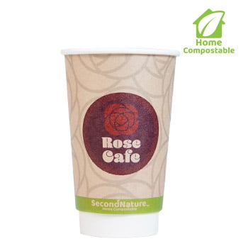 CKIC16-DC-1 Custom Insulated White Hot Cups 16oz