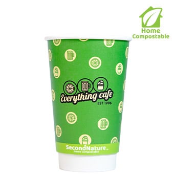 CWIC16-DC-1 Custom Insulated White Hot Cups 16oz