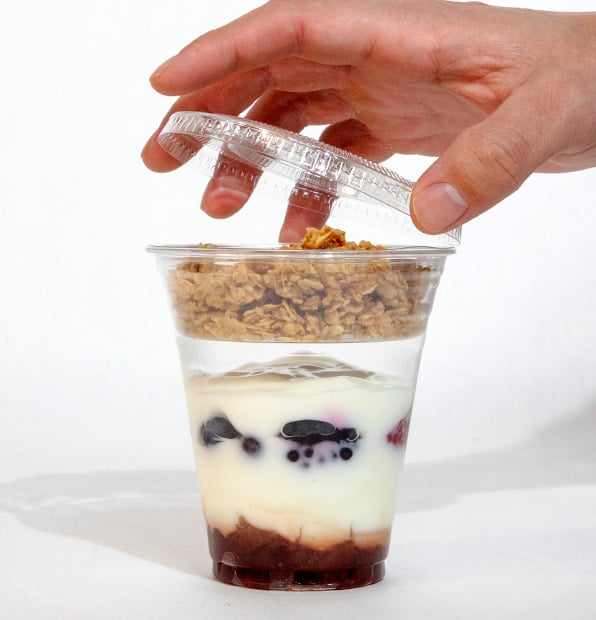 12 - 24 oz PET plastic Parfait Insert