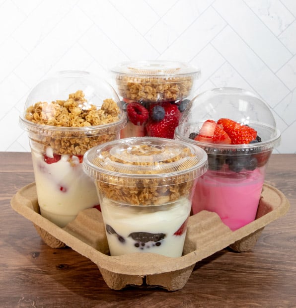 12 - 24 oz PET plastic Parfait Insert
