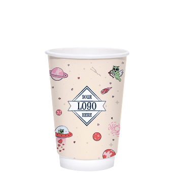 16oz Seasonal Double Wall Hot Cup Cosmic Love Design