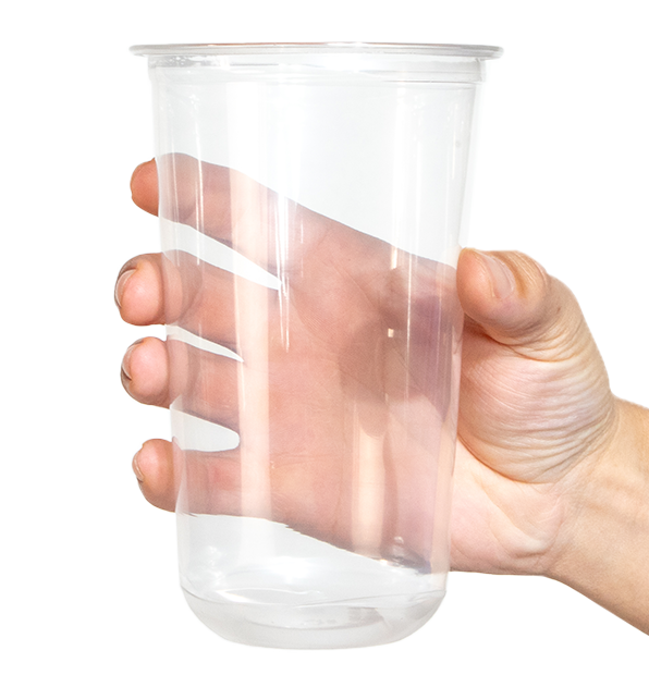 24oz round Bottom PET plastic cold cup